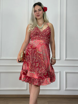 Rochie scurtă cu panglică