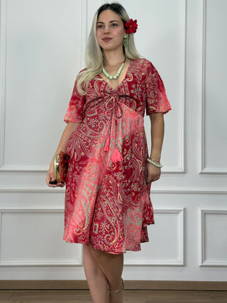 Rochie maxi cu decolteu în formă de inimă