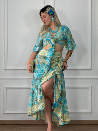 Fustă ridicabilă pe lateral