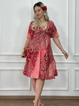 Maxi dress with sweetheart neckline